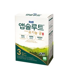 앱솔루트 프리미엄 유기농 궁 분유 3단계 12~24개월 14g, 1개