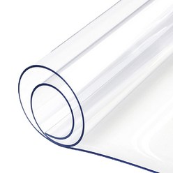 예피아 모서리라운딩 PVC 매트, 투명, 폭 90cm x 길이 60cm x 두께 1mm