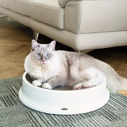 레토 고양이 원형 스크래쳐 대형 43cm LPS-CS01, 화이트, 1개