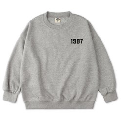 벤힛 주니어용 1987 오버핏 특양면 맨투맨 티셔츠