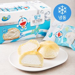 밀크에몽 밀크 생크림빵 5개입 (냉동), 550g, 1개