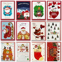 영원 1000 크리스마스 카드 12종 세트 E10-2&4, 혼합색상, 1세트