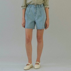 블랭크공삼 denim tuck shorts