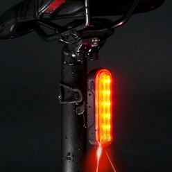 에이스피드 자전거 후미등 클래식 타입 C66, 1개, 블랙