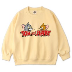 벤힛 주니어용 톰과제리 오버핏 특양면 맨투맨 티셔츠 WBTJOM3001F