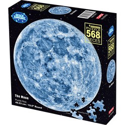 달 원형 직소퍼즐 TMX--R-50-002, 혼합색상, 568피스