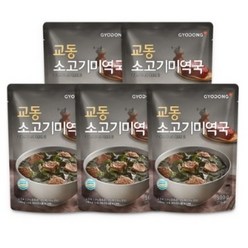 교동식품 소고기 미역국, 500g, 5개