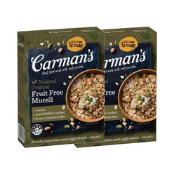 카르만 Carman's 오리지널 과일 프리 뮤즐리 500g 2팩 총 1kg, 2개