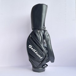 골프 가방 골프 가방 유니섹스 휴대용 표준 클럽 가방 내마모성 PU 방수 대용량 볼 백, 블랙