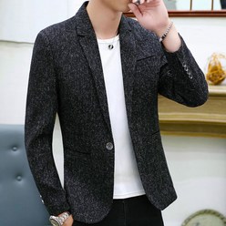 FANSYLI 남자 봄가을 얇은 캐주얼 멋스러운 양복 청년 슬림 정장 아우터 상의 W8ALL05