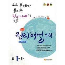 에이급 원리해설 수학 중 1-하(2018), 에이급출판사, 중등1학년