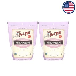 2개세트 밥스레드밀 Bob's Red Mill 글루텐 프리 칡 전분 가루 454g Arrowroot Starch Flour Gluten Free, 2개