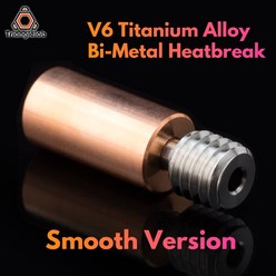 Trianglelab V6 티타늄 합금 HOTEND 히터 블록 용 Bi-Metal Heatbreak Prusa i3 MK3 브레이크 1.75MM 필라, 02 Smooth version_03 3PCS