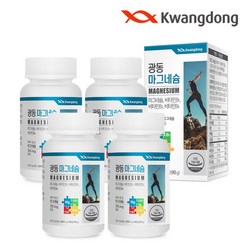 [광동] 마그네슘 90정 4박스(12개월분)/ 비타민B 4중복합기능성, 4개