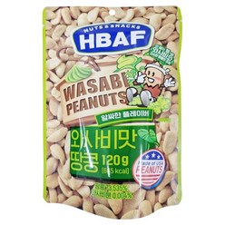 HBAF와사비맛땅콩 120G(주)바프, 단품