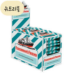 [해외] 피셔맨 프렌드 스피아민트 슈가프리 목 사탕 캔디 24개 Fisherman’s Friend 뉴트리몰 미국직구, 25g