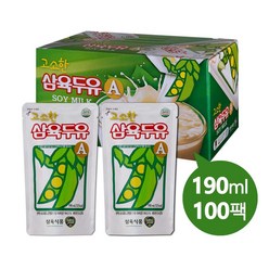 삼육두유 고소한 A 파우치 190ml, 100개