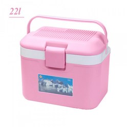 노스베어 아이스박스 22L 핑크 냉기차단 아이스팩