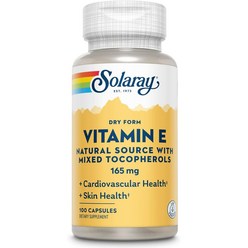 솔라레이 드라이 폼 비타민 E 혼합 토코페롤 포함 200IU 100캡슐, 상품선택