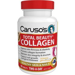 Carusos 카루소스 Natural Health Total Beauty Collagen 네츄럴 헬쓰 토탈 뷰티 콜라겐 60 타블렛, 60정, 1병