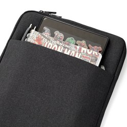 보보몰 갤럭시탭S7플러스 12.4인치 슬리브 태블릿 13인치 15인치 파우치 가방 노트북 케이스 용품, 블랙