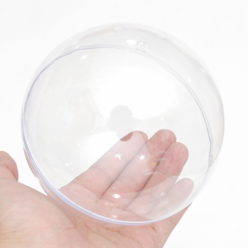 [오꿈] 플라스틱볼 투명구 장식캡슐 아크릴공, (원) 12cm 1set