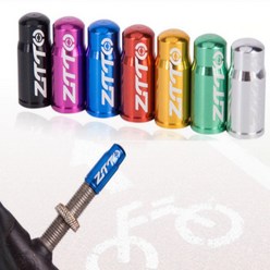 프레스타 밸브캡 자전거밸브캡 튜브캡 2P묶음 색상선택, 레드, 2개