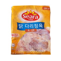 씨에라 뼈없는 냉동 닭다리정육 (브라질냉동닭정육 닭다리살) 2kg, 1개