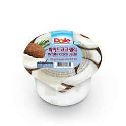 Dole 돌 컵젤리 화이트코코젤리 200gx12개, 200g, 12개