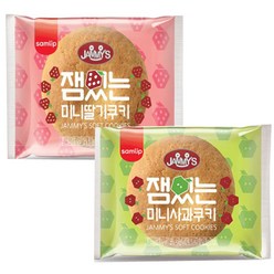 SPC 삼립 미니쿠키 사과맛 16g 30입 + 딸기맛 (총 60입), 사과맛쿠키 30입+딸기맛쿠키 30입