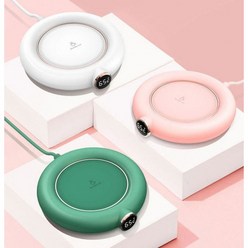 USB 머그컵 온도유지 조절가능 컵워머 3color, 그린