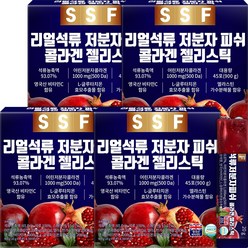 순수식품 리얼석류 저분자 콜라겐 젤리 스틱 20g 180개, 900g, 4개