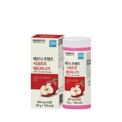 경남제약 사과초모 레드비니거, 60정, 1개