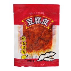 천미방 중국식품 금강산 마라맛 인조고기 유두피 중국간식 밥반찬 인조고기무침, 1개, 100g