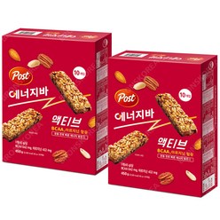 포스트 에너지바 액티브 450g X 2개(총 20개입) 프로틴바 과자 견과류, 2개