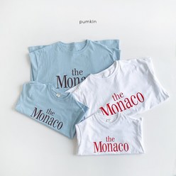 [맘커플]모나코 티셔츠 아동 반팔 주니어 여름티 엄마랑 커플룩