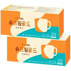 동서 맥심 슈프림골드 커피믹스 40T (20개입x2개), 2개