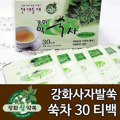 강화도토박이 쑥차 30 티백 강화사자발약쑥 국산, 1봉, 30g, 1개, 30개