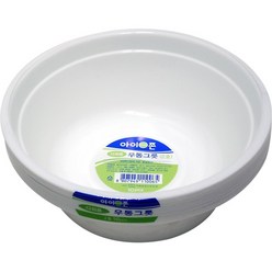 아이존 일회용 다회용우동그릇 2호 플라스틱 우동그릇 일회용용기, 1개, 10매