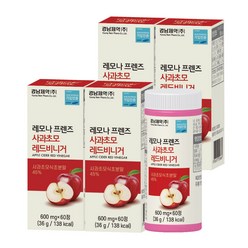 경남제약 사과초모 레드비니거, 60정, 4개