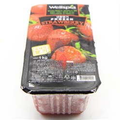 웰스피아 냉동 가당딸기 (슬라이스 1kg), 1개, 1000g