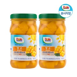 Dole 후룻바틀 4종 666g - 파인애플 망고 복숭아 트로피칼 과일퓨레, 2개