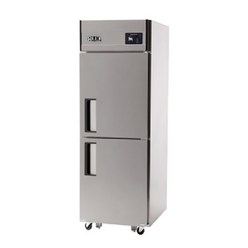 유니크 직냉식 디지털 냉동고 551L 메탈 UDS-25FDR