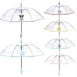 산리오 자동 투명우산 어린이 초등학생 가벼운 튼튼한 시나모롤 쿠로미 장우산