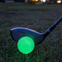 올크레이션 야간 라운딩 야광 골프공 3p, 3개