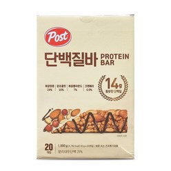 포스트 단백질바 에너지바 견과바, 50g, 20개