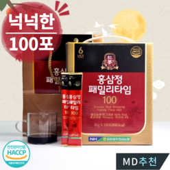 프리미엄 6년근 홍삼스틱 100포 [대용량 3개월분] premium gift, 1kg, 1개