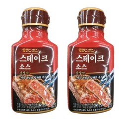 모란봉 간장맛 스테이크 소스 225g x 2개 일식소스 일본요리 식자재, 1개