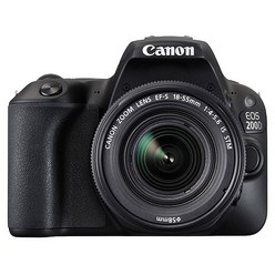 캐논 200D 18-55 EF-S 18-55mm F4-5.6 IS STM 렌즈 키트 + 전용고급 보호필름 + UV필터 + SD리더기 + 가이드북 + 메모리카드 16G 패키지, EOS 200D 18-55 KIT(블랙)