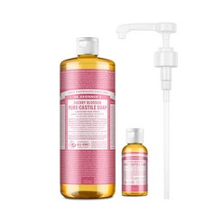 닥터브로너스 캐스틸 솝 950ml+60ml+펌프 세트 12종 택1, 체리블라썸 950ml+60ml+펌프